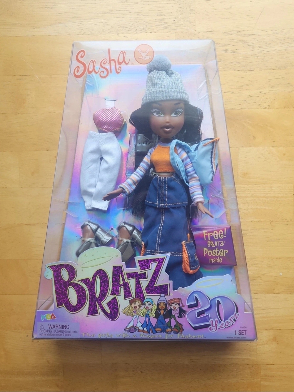 Bratz 20 year Anniversary Edition Sasha Doll - New And Sealed